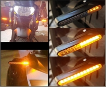 LEDバイク ウインカー 流れるウィンカー 12V　2個 _画像3