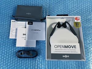 [フォーカルポイントAftershokz OpenMove 骨伝導ワイヤレスイヤホン アフターショックス Bluetooth (Slate Grey)]