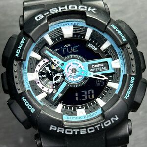 美品 海外モデル CASIO カシオ G-SHOCK ジーショック GA-110PC-1A 腕時計 クオーツ アナデジ 多機能 ネオンアクセント 新品電池交換済み