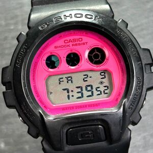 希少 CASIO カシオ G-SHOCK ジーショック トミーヒルフィガーコラボ DW-6900FS 腕時計 クオーツ デジタル 多機能 カレンダー 動作確認済み