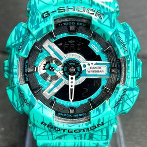 CASIO カシオ G-SHOCK ジーショック スラッシュパターン GA-110SL-3A メンズ 腕時計 アナデジ クオーツ 海外モデル 新品電池交換済み