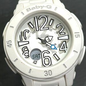 CASIO カシオ Baby-G ベビージー BGA-170-7B1 腕時計 クオーツ アナデジ カレンダー 多機能 ホワイト ステンレススチール 動作確認済み