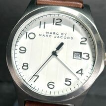 美品 MARC BY MARCJACOBS マークバイマークジェイコブス MBM5045 腕時計 クオーツ アナログ カレンダー ステンレススチール 動作確認済み_画像2