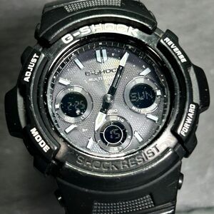 CASIO カシオ G-SHOCK ジーショック AWG-M100BW-1A 腕時計 タフソーラー アナデジ カレンダー 電波時計 ステンレススチール 動作確認済み