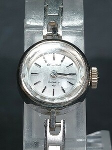 SEIKO セイコー 20JEWLS 20石 17-0190 アナログ 手巻き 腕時計 スモールサイズ ホワイト文字盤 シルバー ブレスレットタイプ メタルベルト