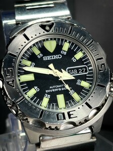 新品 SEIKO セイコー ブラックモンスター 7S26-0350 SKX779K1 メカニカル 自動巻き 腕時計 デイデイトカレンダー 潜水ベゼル