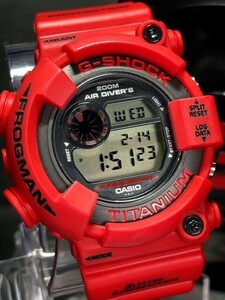 希少 新品 G-SHOCK ジーショック CASIO カシオ 腕時計 DW-8200F-4JR FROGMAN フロッグマン マスターオブG 西暦2000年特別仕様モデル 赤蛙