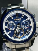 ノバク・ジョコビッチ 2020限定特別モデル 美品 セイコー SEIKO ASTRON アストロン GPS 電波ソーラー 腕時計 替えバンド付 SBXC045_画像1