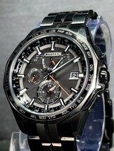 新品 シチズン CITIZEN ATTESA アテッサ Eco-Drive エコ・ドライブ 電波ソーラー 腕時計 ダイレクトフライト搭載 チタン AT9097-54E_画像3