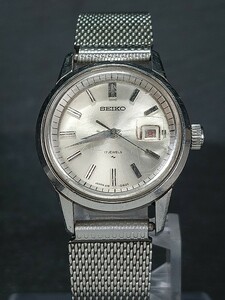 SEIKO セイコー 17JEWLS 17石 2118-0230 アナログ 手巻き 腕時計 シルバー デイトカレンダー メタルベルト ステンレススチール 動作確認済