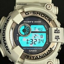 CASIO G-SHOCK カシオ ジーショック FROGMAN フロッグマン DIVER ダイバー DW-8200LG-8JR 腕時計 クオーツ チタン ホワイト アナログ 200M_画像8