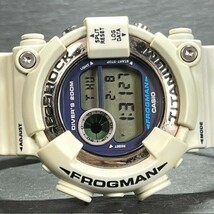 CASIO G-SHOCK カシオ ジーショック FROGMAN フロッグマン DIVER ダイバー DW-8200LG-8JR 腕時計 クオーツ チタン ホワイト アナログ 200M_画像5