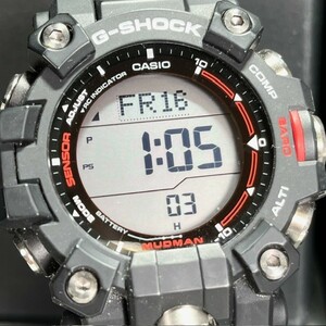 新品 CASIO G-SHOCK カシオ ジーショック MUDMAN マッドマン GW-9500-1JF 腕時計 電波ソーラー トリプルセンサー ブラック デジタル