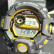 新品 CASIO G-SHOCK カシオ ジーショック MASTER OF G RANGEMAN レンジマン GW-9400Y-1JF 電波ソーラー 腕時計 デジタル ブラック イエロー_画像3