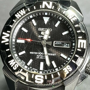 SEIKO5 SPORTS セイコー5 スポーツ 腕時計 自動巻き SNZE83J1 ブラック デイデイト メカニカル メンズ アナログ ステンレス スケルトン 黒
