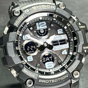 CASIO G-SHOCK カシオ ジーショック MUDMASTER マッドマスター GWG-100-1AJF 腕時計 ソーラー電波 アナログ ブラック マルチバンド6