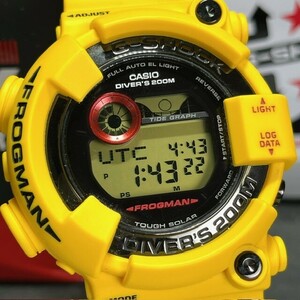 新品 30周年記念 CASIO G-SHOCK カシオ ジーショック FROGMAN フロッグマン GF-8230E-9JR 腕時計 ソーラー 200m防水 イエロー デジタル