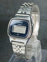 CASIO カシオ Lithium リチウム LB315 デジタル ソーラー 腕時計 ブルー シルバー ステンレススチール スモールサイズ メタルベルト_画像3