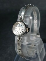 SEIKO セイコー 20JEWLS 20石 17-0190 アナログ 手巻き 腕時計 スモールサイズ ホワイト文字盤 シルバー ブレスレットタイプ メタルベルト_画像3