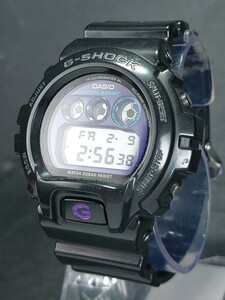 CASIO カシオ G-SHOCK ジーショック DW-6900MF-1 メンズ デジタル 腕時計 パープル文字盤 ブラック ラバーベルト ステンレス 動作確認済み