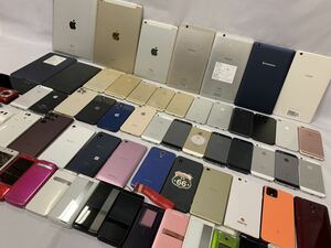 1スタ～ ジャンク iPhone 25個/スマホ 16個/タブレット 9個/ガラケー 20個/計70個 まとめ売り 部品取り Xperia Galaxy他 [2-32] 108/768B