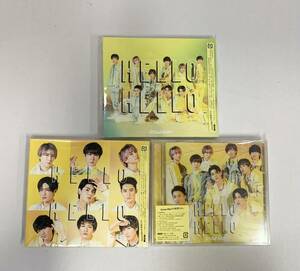1円～ SnowMan HELLO 初回盤A・B・通常盤 (初回スリーブ仕様) CD 3形態セット [033] 014/455B