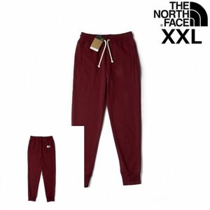 1円～!売切!【正規新品】THE NORTH FACE◆HERITAGE PATCH JOGGERS ジョガーパンツ スウェット US限定 ロゴパッチ 裏起毛(XXL)赤 190110-25