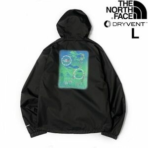 1円～!売切!【正規新品】THE NORTH FACE◆NOVELTY TNF RAIN HOODIE マウンテンパーカー US限定 2023最新 バックプリント(L)黒② 180915-65