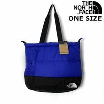 1円～!売切!【正規新品】THE NORTH FACE◆NUPTSE TOTE トートバッグ US限定 ヌプシ 耐久性 大容量 男女兼用(OS/21L)青 黒 180626-50_画像1