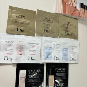 DIORファンデ＆下地サンプルセット（DiorSnow, Forever Skin Glow, Dior Predtige）全9点