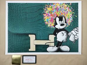 #046 DEATH NYC 世界限定ポスター 現代アート ポップアート ミッキーマウス ディズニー アンディウォーホル バンクシー Hermes