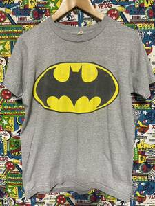 1980年代 ヴィンテージ BATMAN バットマン 映画 ムービーTシャツ(コピーライト：1989年)／DC COMIC／映画T／vintage／バンドT／ツアーT