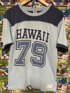 1980年代? ヴィンテージ フットボール HAWAII ハワイ Tシャツ／チャンピオン／ランタグ／映画 ムービーTシャツ／映画T／バンT／ロックT