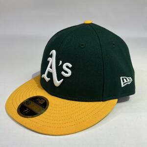 【新品】NEW ERA ニューエラ MLB 59FIFTY (7-1/4) 57.7CM オークランド アスレチックス グリーン OAKLAND ATHLETICS GREEN キャップ 帽子