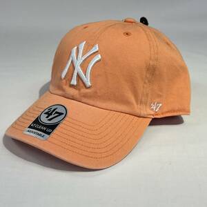 【新品】47 CLEAN UP ニューヨーク ヤンキース オレンジ マンゴー NY Yankees Orenge Mango CAP キャップ 帽子 
