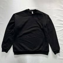 【新品】Los Angeles Apparel ロサンゼルスアパレル 14oz. BLACK HEAVY FLEECE PULLOVER CREWNECK SWEATクルーネックスウェット14オンス_画像1