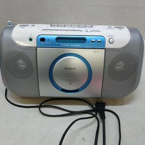 ◇ SONY CD RADIO CASSETTE-CORDER CFD-E100TV ラジカセ 2008年製 CDラジオ カセットコーダー ソニー 通電OK/現状品 ◇ G91240