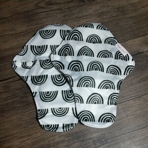 [ new goods unused ] fabric napkin 2 sheets normal. day ~ a little many day for hand made menstruation supplies thick bamboo charcoal fiber 