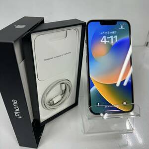 T119 美品 稼働品 iPhone 13 Pro 256GB MLUP3J/A シルバー 初期化済 バッテリー87% 箱付き SiMフリー IAFIA Apple アイフォン プロ