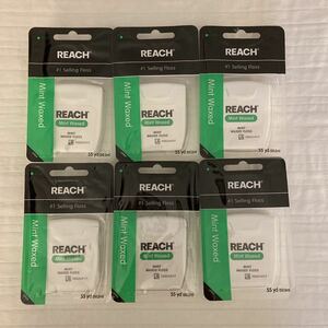 リーチ REACH デンタルフロス フロス　ミントワックス　6個