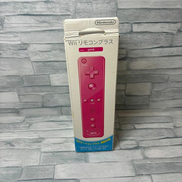 【Wii】Wiiリモコンプラス （ピンク） 箱あり Wiiリモコンプラス Wii WiiU 中古