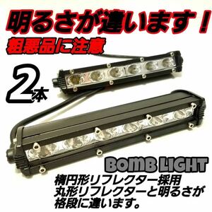 bom light made LED working light all-purpose foglamp working light 18w18cm light bar Jimny number light 12v24v bike light truck . shoulder light . side light carrier 