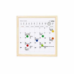 キッカーランド KIKKERLAND Sサイズ ホワイトボードカレンダー White Board Calendar ディテール DETAIL 2402 雑貨