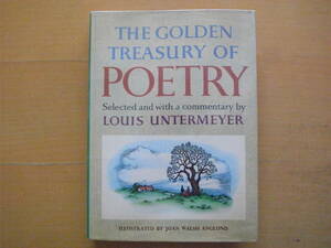 【レトロ洋書絵本】THE GOLDEN TREASURY OF POETRY/ジョーン・ウォルシュ・アングランド/LOUIS UNTERMEYER /イラストJOAN WALSH ANGLUND/詩