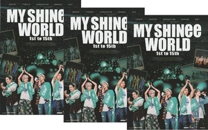 ●MY SHINee WORLD 1st to 15th　映画チラシ　３枚　2024年3月　韓国　フライヤー　コンサート映画　B5サイズ