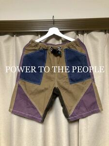 POWER TO THE PEOPLE 切り替えデザインショートパンツ！