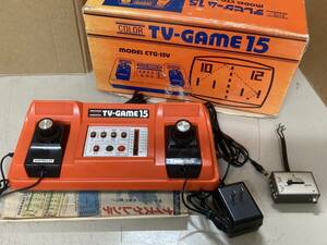 ■NINTENDO■昭和レトロ/テニス■カラーテレビゲーム15 CTG-15V■中古■　★即決★