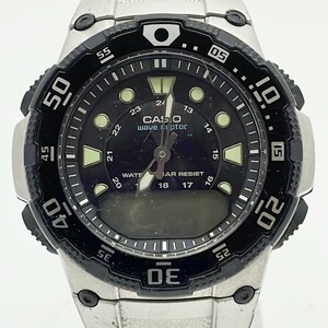 【67305】カシオ　CASIO　ウェーブセプター　メンズ腕時計　WVA-107HJ　SS　QZ