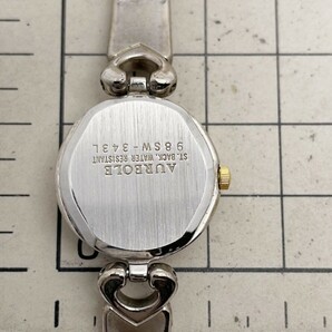 【60901】箱、コマ付き AUREOLE レディース腕時計 QZの画像6