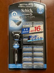 ☆ Schick シック HYDRO5 カスタム ハイドロ5 本体ホルダー1本+替刃16個 5枚刃 剃刀 髭剃り シェーバー